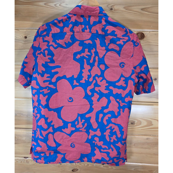 Paul Smith Floral Short Sleeve Button Shirt Men Medium Casual Fit MSRP 195$ - Picture 3 of 8